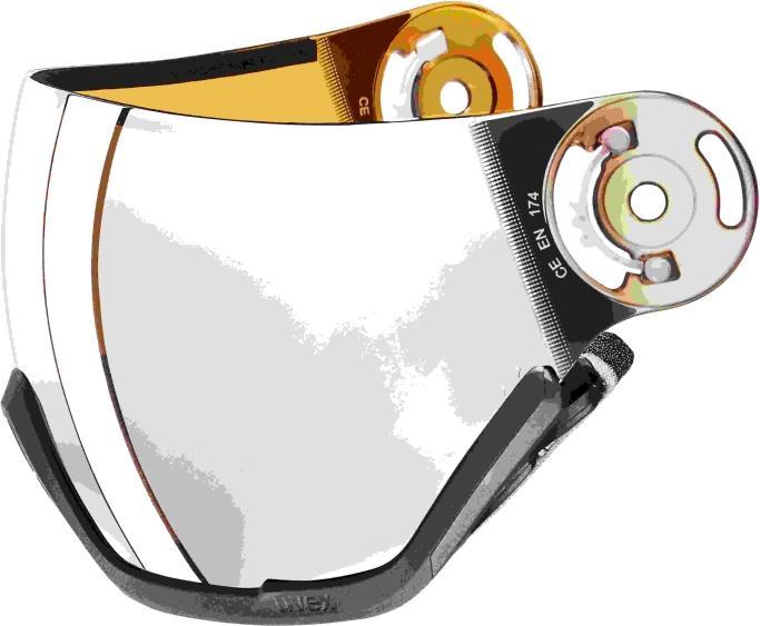 Actual product image Uvex Sports Visier wanted visor (Ski goggle replacement lens)