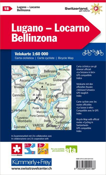 Produktbild Velokarte Lugano - Locarno - Bellinzona Nr. 18