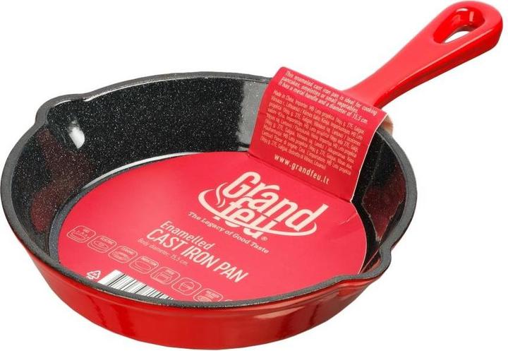 Image du produit poêle en fonte émaillée 15.5 cm, rouge (15.50 cm, Poêle à frire, Fonte)