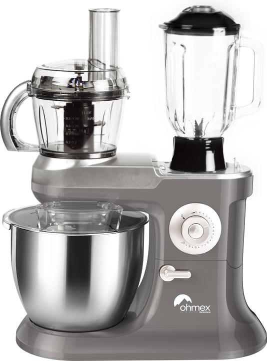 Image du produit Ohmex Robot de cuisine multifonctionnel 6.5L, Hachoir : 1.5L, Mixeur : 0.8L (1300 W)