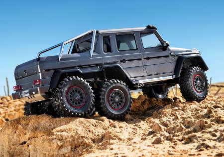 Actual product image Traxxas CRAWLER TRX-6 1:10 6WD EP RTR MERCEDES G63 AMG 6x6 - SILVER WITHOUT charger and WITHOUT battery (RTR Ready-to-Run)