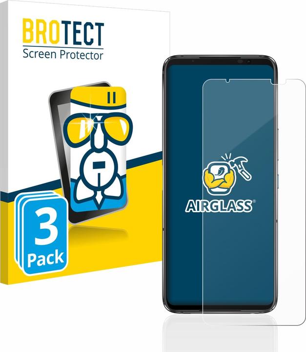 Produktbild BROTECT AirGlass Panzerglasfolie (3 Stück, Asus ROG Phone 7 Ultimate)