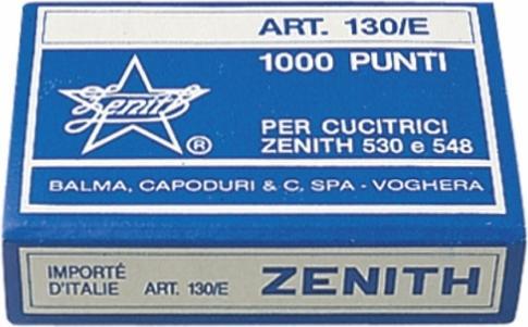 Zenith Staples steel 130/E (6/4) 1000pcs/pack - (1000 x 10 packs) (1000 x)