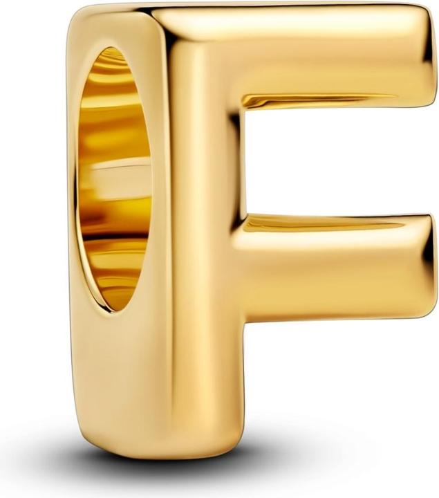 Image du produit Pandora Charm Lettre F Plaqué Or (Mat-bijou)