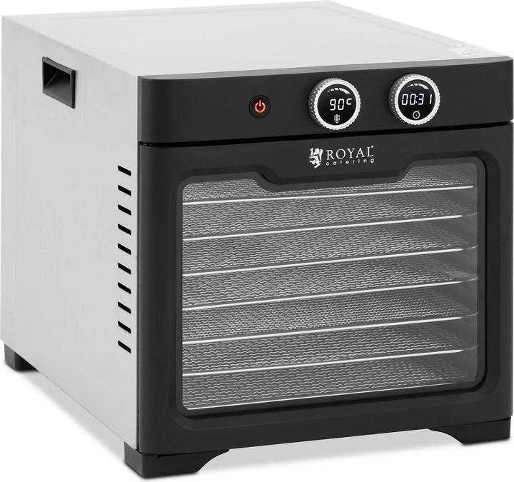 Produktbild Royal Catering Dörrautomat 800 W 8 Etagen Timer bis 24 h Dörrgerät Dehydrator Obsttrockner