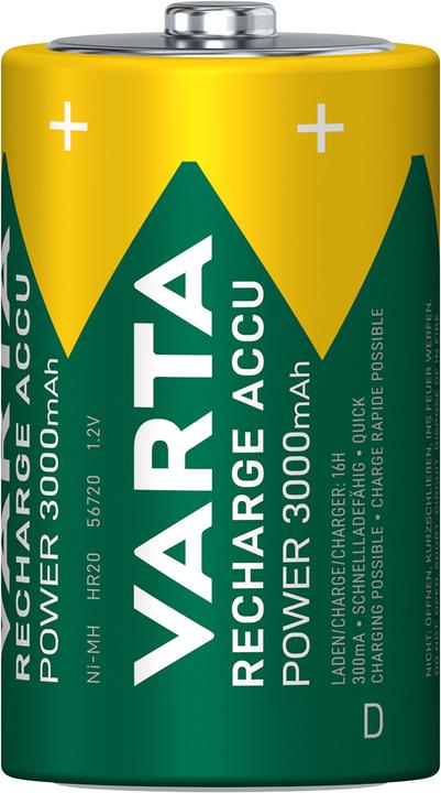 Immagine prodotto Varta Accu D Power 3000mAh 2er Bli (2 pz., D, 3000 mAh)