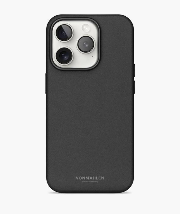 Produktbild Vonmählen Kunstleder-Case für iPhone 16 Pro Max schwarz (Apple iPhone 16 Pro Max)