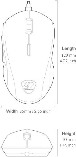 Actual product image Cougar Minos X5 (Cable)