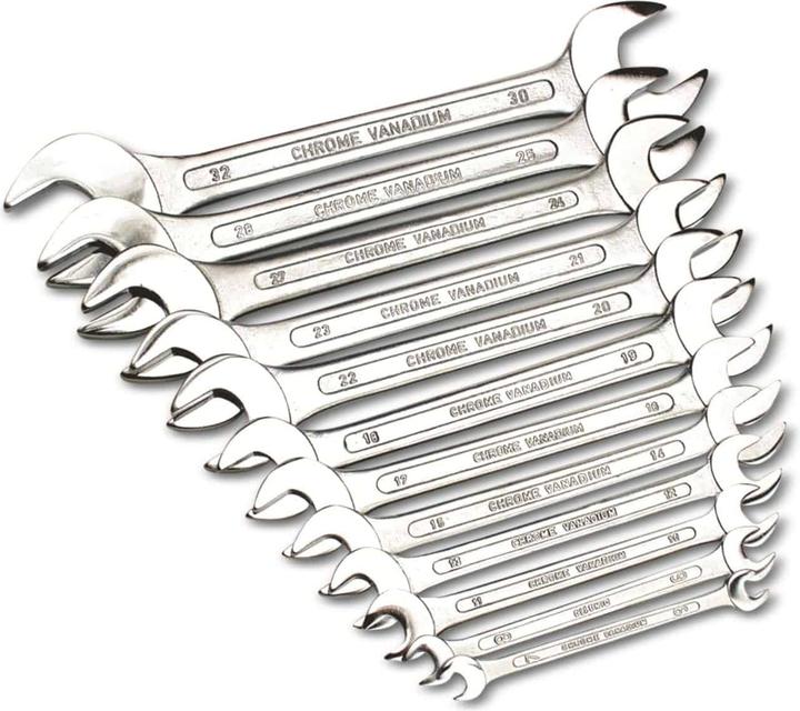 Produktbild Mannesmann Gabelschlüsselsatz (32 mm, 18 mm, 11 mm, 12 mm, 20 mm, 19 mm, 27 mm, 15 mm, 13 mm, 25 mm, 6 mm, 21 mm, 7 mm, 14 mm, 29 mm, 8 mm, 10  mm, 30 mm, 23 mm, 26 mm, 22 mm, 17 mm, 28 mm, 9 mm, 16 mm, 24 mm, 31 mm)