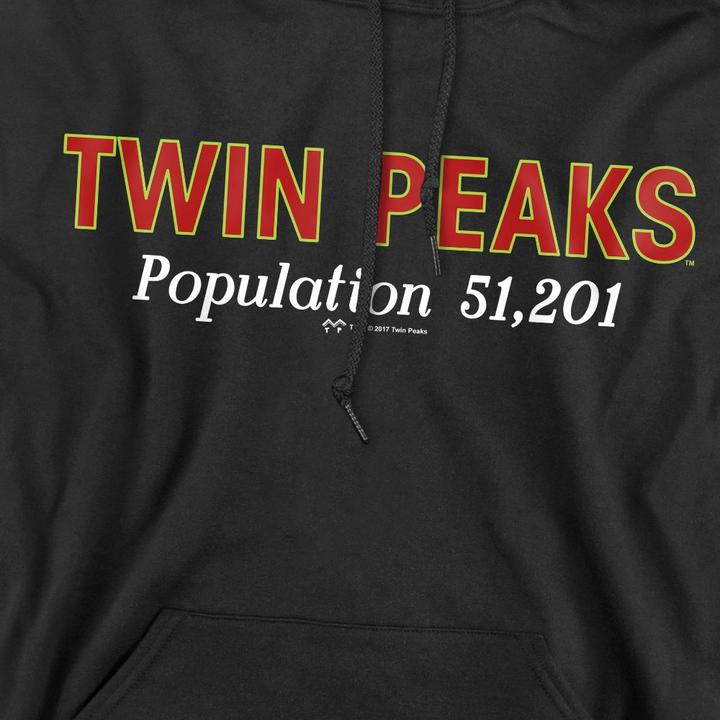 Immagine prodotto Twin Peaks Population Felpa con Cappuccio Uomo (XXL)