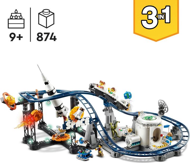 Produktbild LEGO Weltraum-Achterbahn (31142, LEGO Creator Expert)