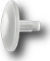 Actual product image Spax Cap R 89013 head bore white plastic