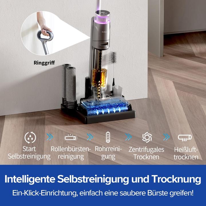 Produktbild Redkey W13 Nass Trockensauger mit Selbstreinigung & Selbsttrocknend, 200W, 17.5 kPa
