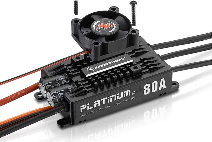 Immagine prodotto Hobbywing Platinum Pro 80A V4 3-6s BEC 7A