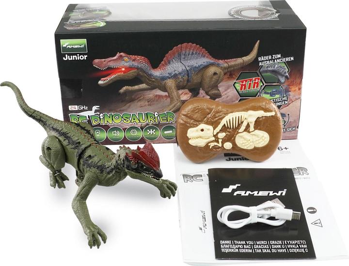 Actual product image Amewi Allosaurus RC Dinosaur 21cm, RTR With Light & Sound
