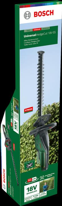 Produktbild Bosch Home & Garden UniversalHedgeCut 18-55 (Akkuheckenschere)