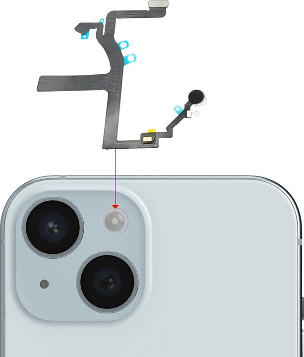 Produktbild Clappio Flexkabel Blitz (iPhone 15)