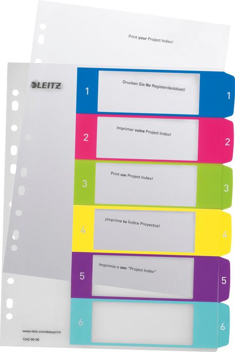 Leitz WOW PC-beschriftbares Register
