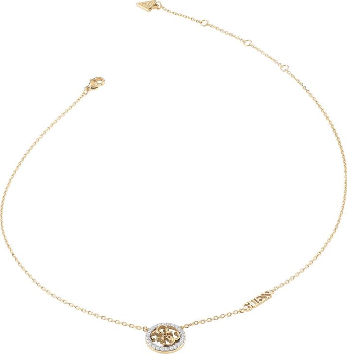 Guess Life In 4G Charm Gold Plated Necklace JUBN02141JWYGT/U (Edelstahl, 40.5 cm)