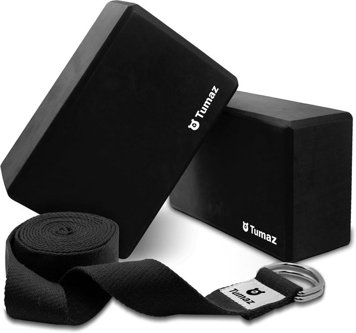 Produktbild ‎Tumaz 2er-Set Yoga Block mit Yoga-Gurt