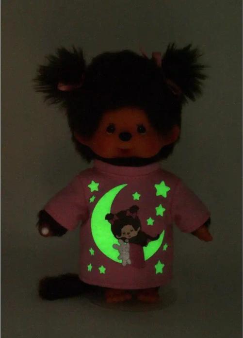 Actual product image Monchhichi Glow in the Dark Girl (20 cm)