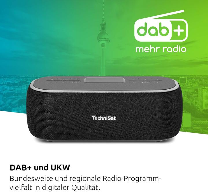 Immagine prodotto TechniSat VIOLA BT 1 - Tragbarer Bluetooth-Lautsprecher mit DAB+ (DAB, VHF, Bluetooth)