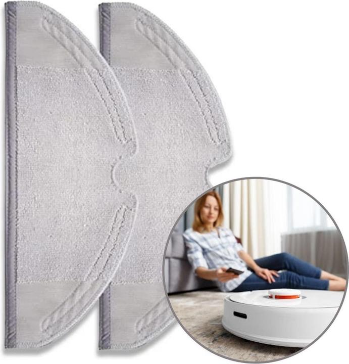 Image du produit Hermex Alternative Wischtücher für Roborock S5+S6 series Mop Aufsatz 2er Pack