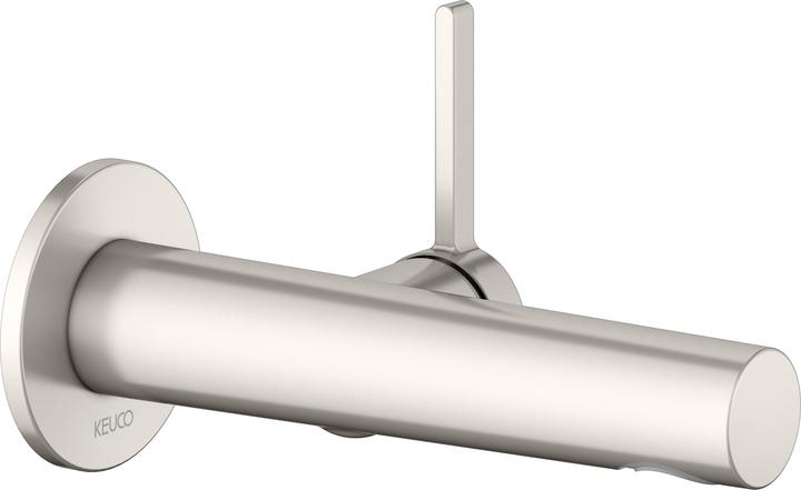 Keuco EDITION 400 single-lever basin mixer, concealed for wall mounting, 165mm projection