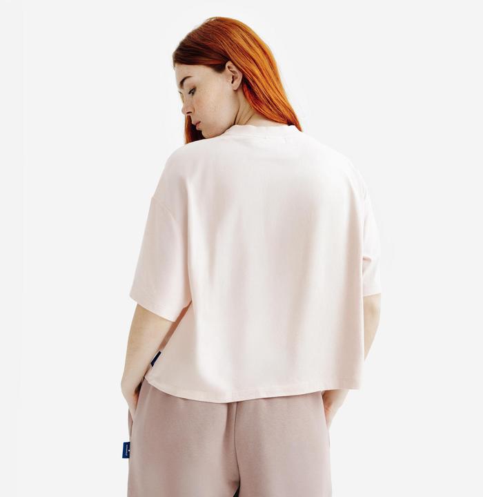 Actual product image Decathlon T-Shirt Damen Crop Top - rosa (L)