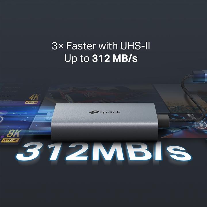 Immagine prodotto TP-Link USB-C To Sd Microsd Adapter (USB-C, 2 Porti)