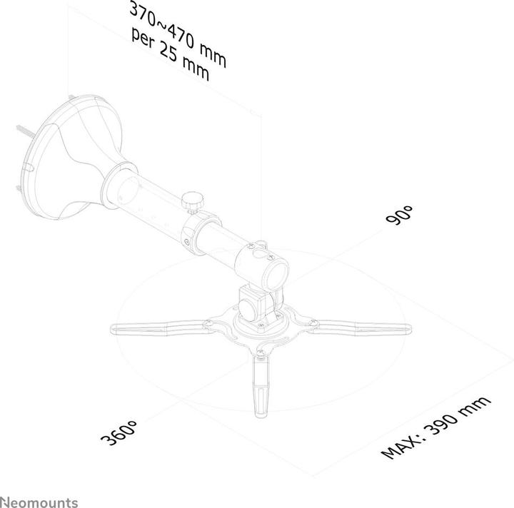 Actual product image Neomounts Projector Wall Mount (Wall)