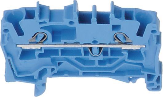 Produktbild Wago DIN-Schienen-Klemmleiste 2x2,5mm2 blau