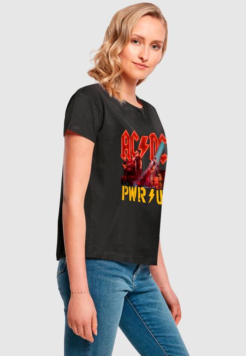 Actual product image Merchcode Ladies ACDC - PWRUP Stage Lights Box Tee - 165675 (XS)