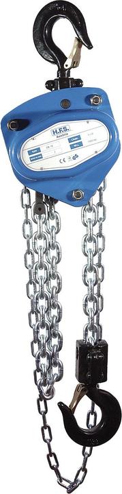 Actual product image HFS chain hoist (manual chain hoist) load capacity 2000 kg with steel chain, length 3 m
