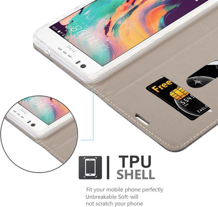 Produktbild Cadorabo Book Jeans Optik Cover (HTC Desire 825, HTC Desire 10 Lifestyle)