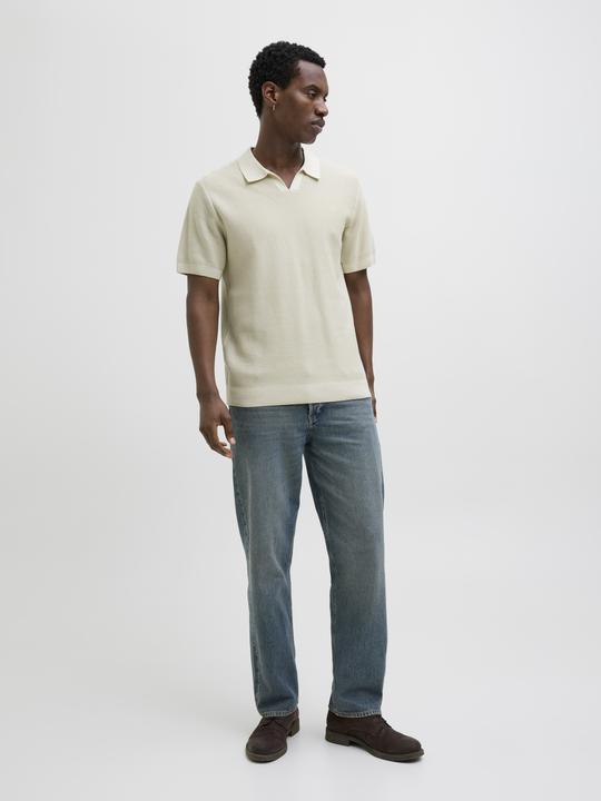 Actual product image Jack & Jones Jprcceaston Knit Split Neck Ss Sn (L)