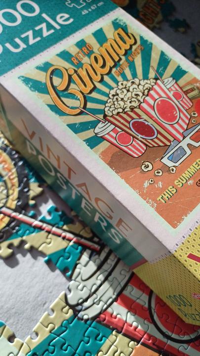 Produktbild Tactic Puzzle 1000 Vintage: Retro-Kino (1000 Teile)