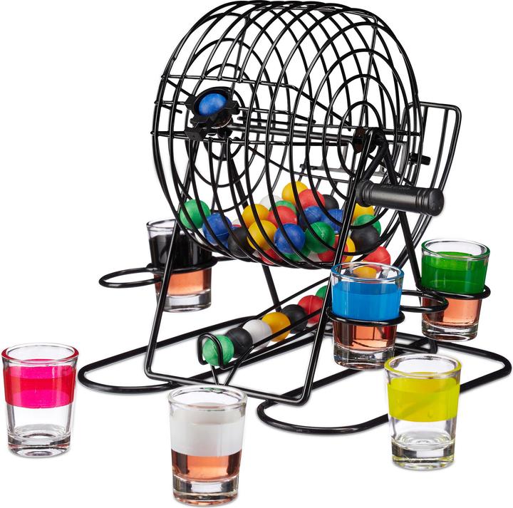 Relaxdays Bingo con gioco alcolico