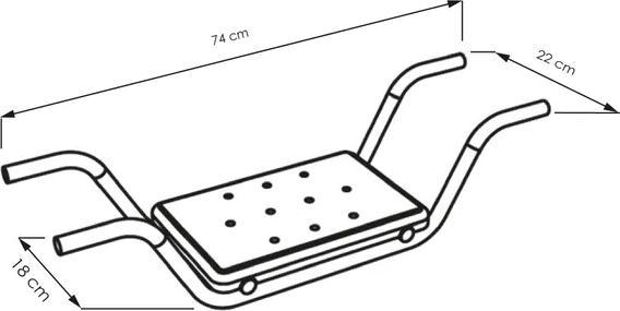 Produktbild Allibert usis Badesitz für Bad - hellgrau - 74 cm breit