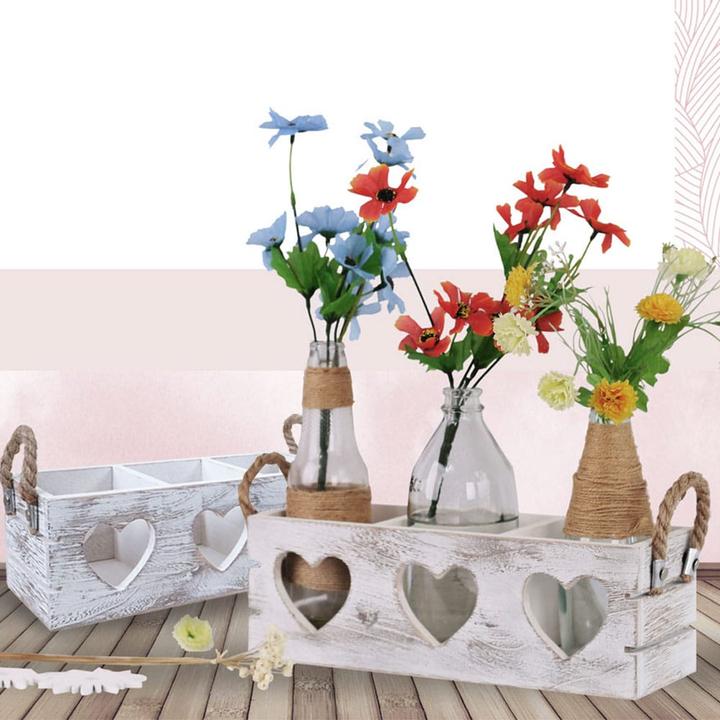 Produktbild Swisshandel24 2x Dekokiste HWC-C26, Aufbewahrungsbox, 2 Griffe Indoor Paulownia shabby weiss, 10x10x30cm (10 x 30 x 10 cm)