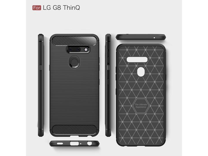 Produktbild Screenguard LG G8 ThinQ Hülle Carbon Brushed Soft TPU (LG G8 ThinQ)