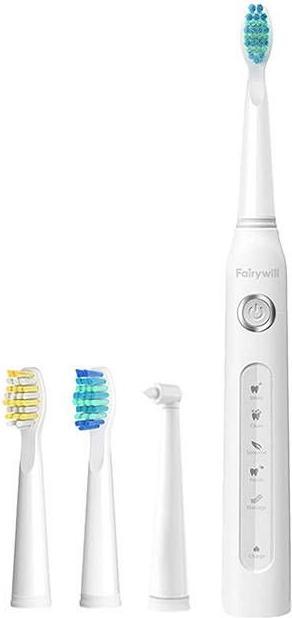 Image du produit Fairywill Brosse à dents sonique avec embout et fontaine à eau FW-507+FW-5020E (blanc) (Brosse à dents sonique)