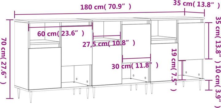 Produktbild VidaXL Amarion (180 x 35 x 70 cm)