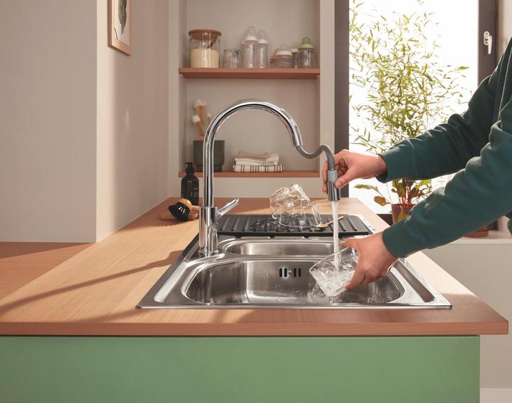 Actual product image Grohe DRAP REK - M -format - Heat resistant - Dishwasher resistant - Silicone - Black