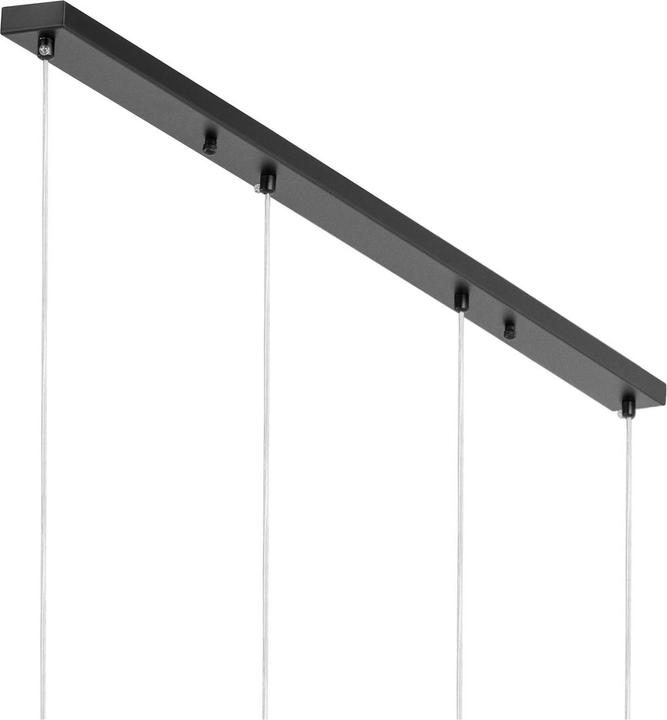 Produktbild Uniprodo Pendelleuchte 4 Leuchtmittel E27 40 W Rauchglas Hängelampe Hängeleuchte (E27)