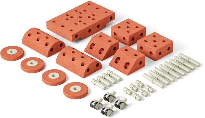 Actual product image Modu Dreamer Kit - Zachte blokken- 33 onderdelen - Open Ended speelgoed - Speelgoed 1 -2-3 jaar - Burnt O