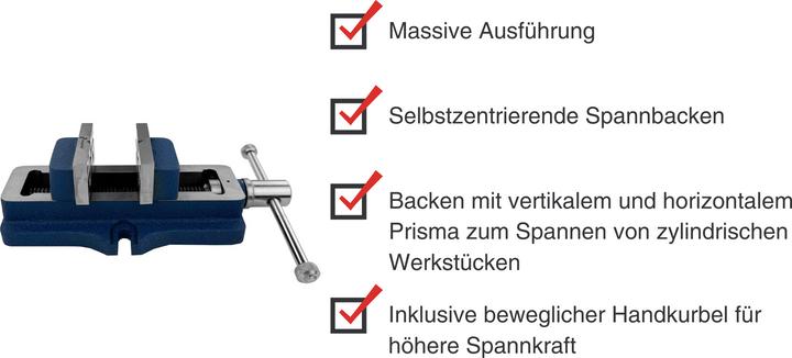 Produktbild Paulimot Maschinenschraubstock 95 mm, selbstzentrierend (118 mm)