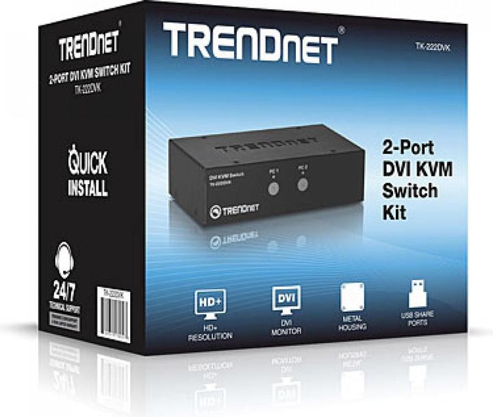 Produktbild Trendnet 2- x DVI, USB 2.0