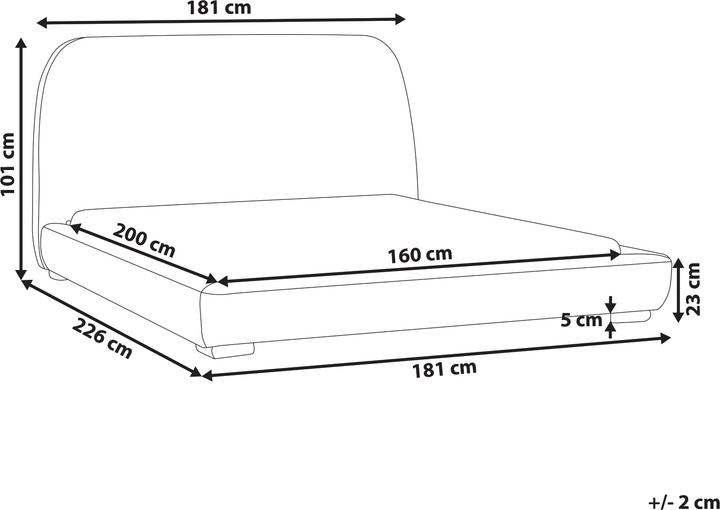 Actual product image Beliani Roisel (160 x 200 cm)