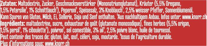 Nährwerte und Zutaten Knorr Herbmix (101 g)